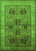 Oriental Green Traditional Rug, urb992grn