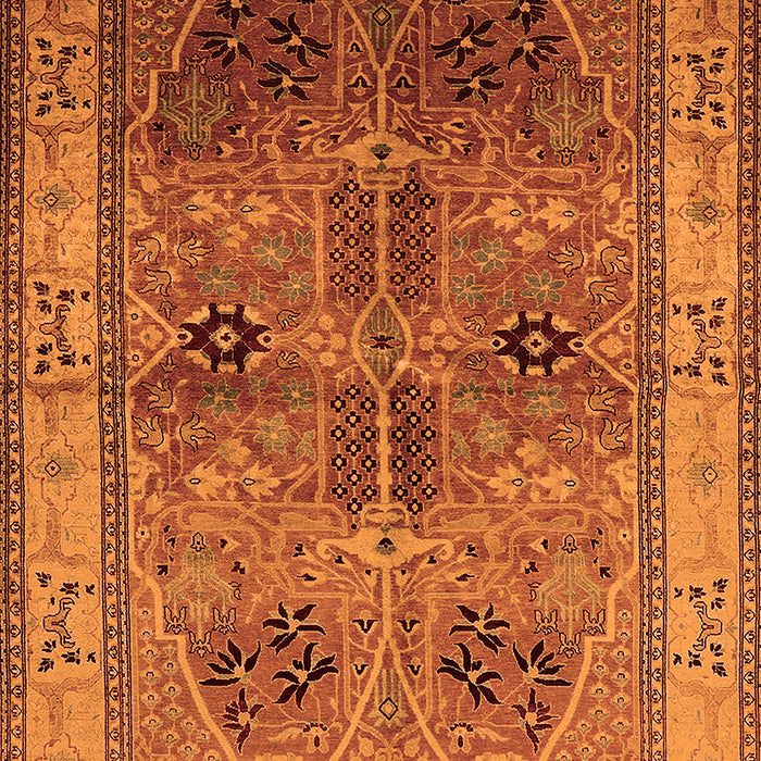 Oriental Orange Traditional Rug, urb992org
