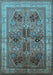 Oriental Light Blue Traditional Rug, urb992lblu