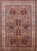 Mid-Century Modern Light Copper Gold Oriental Rug, urb992