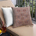 Front View of Mid-Century Modern Urban Square Light Copper Gold Throw Pillow, 18 inch by 18 inch, pwurb992