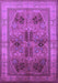 Machine Washable Oriental Purple Traditional Area Rugs, wshurb992pur