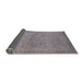 Sideview of Mid-Century Modern Mauve Taupe Purple Oriental Rug, urb993