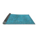 Sideview of Oriental Light Blue Traditional Rug, urb993lblu