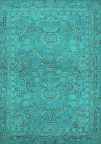 Oriental Turquoise Traditional Rug, urb993turq