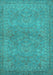 Oriental Turquoise Traditional Rug, urb993turq