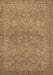 Machine Washable Oriental Brown Traditional Rug, wshurb993brn