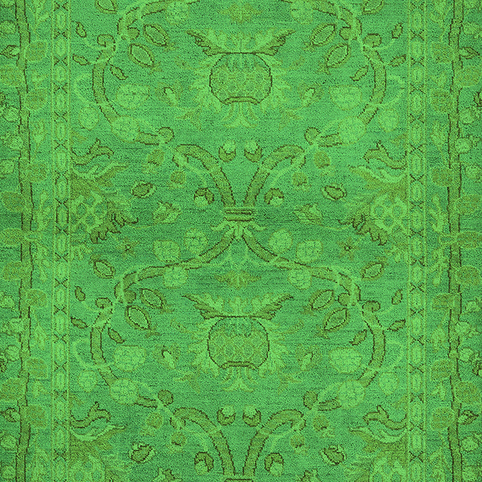 Oriental Green Traditional Rug, urb993grn