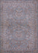 Mid-Century Modern Mauve Taupe Purple Oriental Rug, urb993