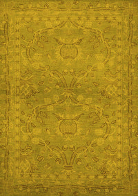 Oriental Yellow Traditional Rug, urb993yw