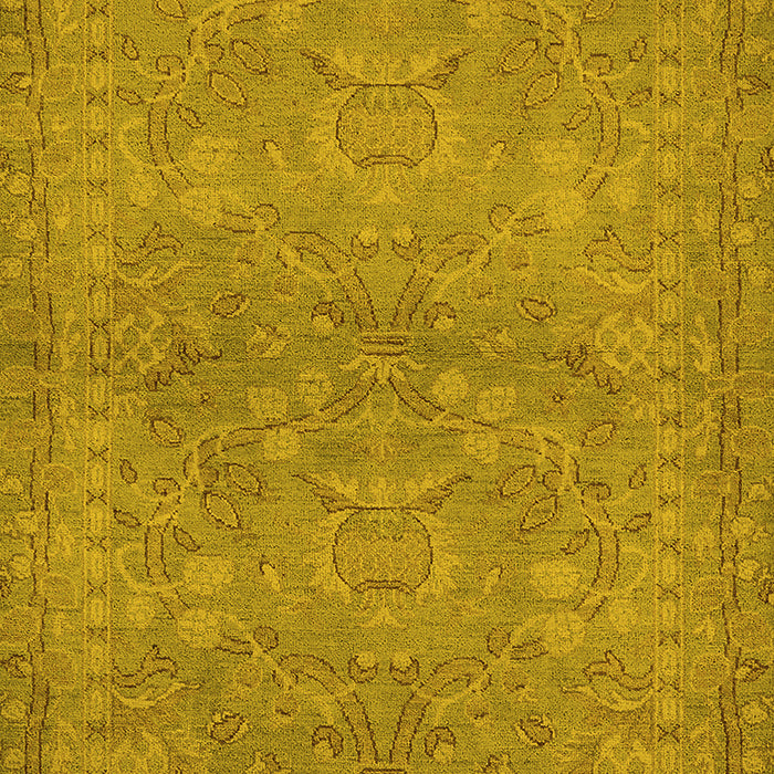 Oriental Yellow Traditional Rug, urb993yw