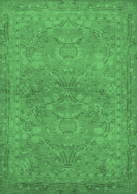 Oriental Emerald Green Traditional Rug, urb993emgrn