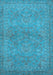 Oriental Light Blue Traditional Rug, urb993lblu