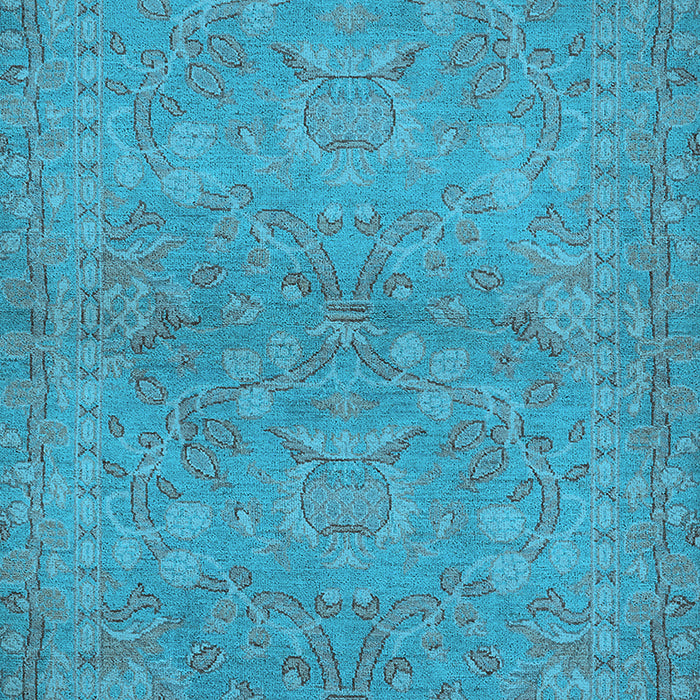 Oriental Light Blue Traditional Rug, urb993lblu