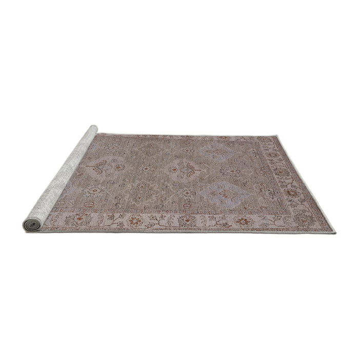 Sideview of Machine Washable Industrial Modern Rose Dust Purple Rug, wshurb994