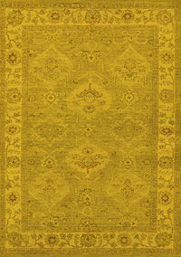 Oriental Yellow Traditional Rug, urb994yw