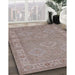 Machine Washable Industrial Modern Rose Dust Purple Rug in a Family Room, wshurb994