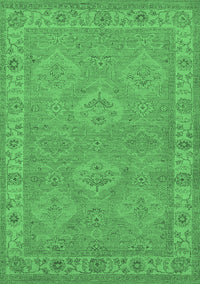 Oriental Emerald Green Traditional Rug, urb994emgrn