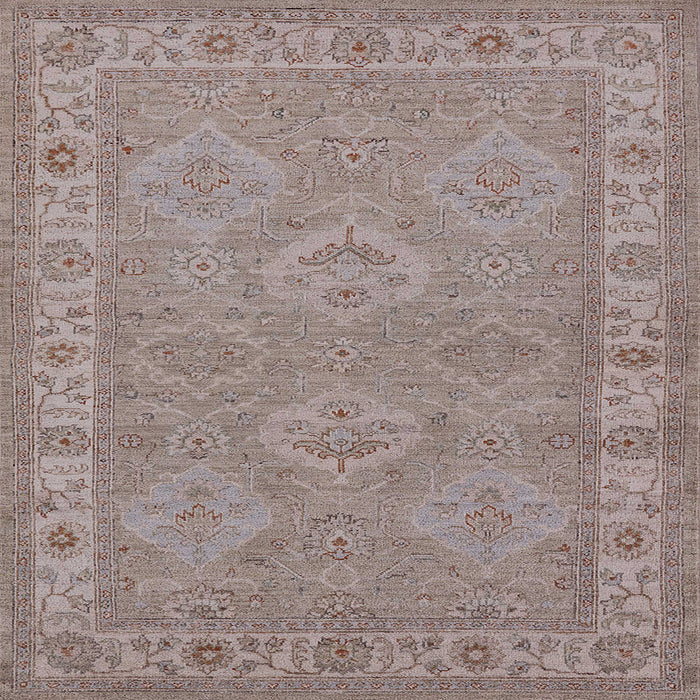 Square Machine Washable Industrial Modern Rose Dust Purple Rug, wshurb994