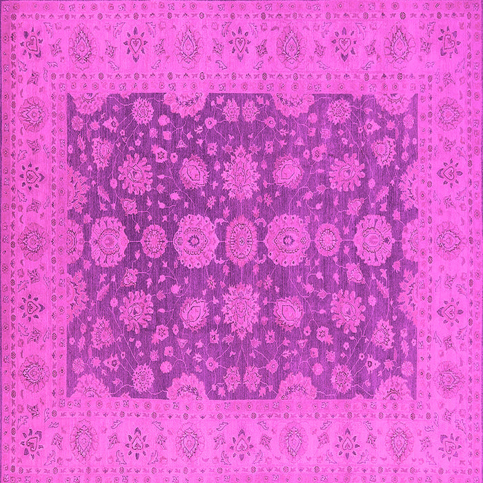 Square Oriental Pink Traditional Rug, urb995pnk