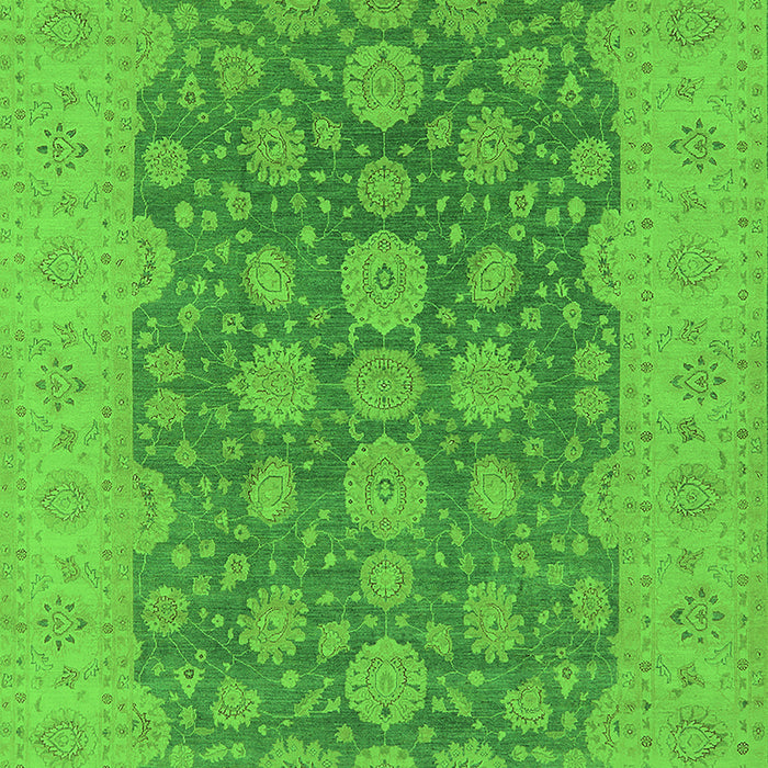Oriental Green Traditional Rug, urb995grn