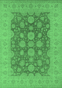 Oriental Emerald Green Traditional Rug, urb995emgrn