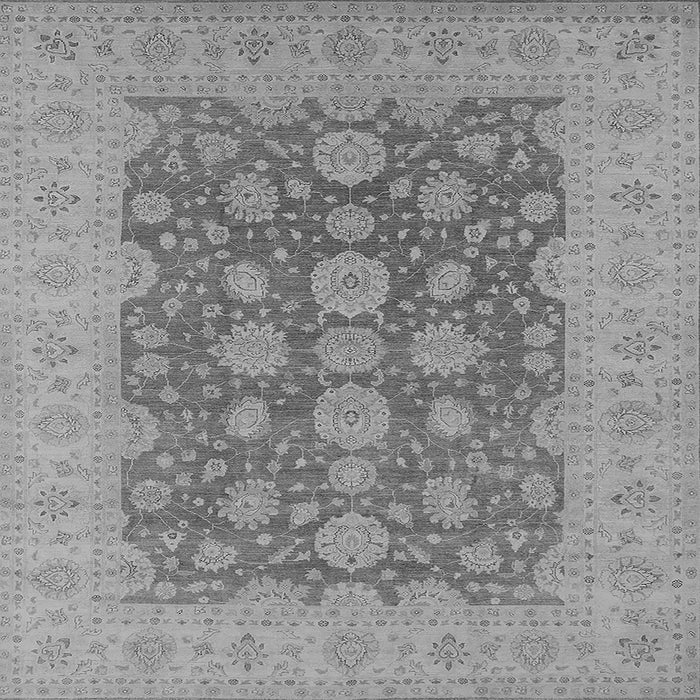 Square Oriental Gray Traditional Rug, urb995gry