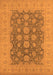 Machine Washable Oriental Orange Traditional Area Rugs, wshurb995org