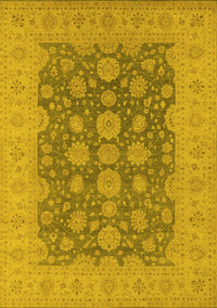 Oriental Yellow Traditional Rug, urb995yw