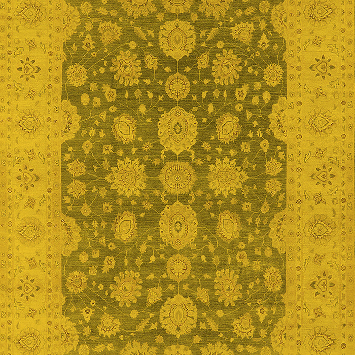 Oriental Yellow Traditional Rug, urb995yw