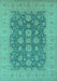 Oriental Turquoise Traditional Rug, urb995turq