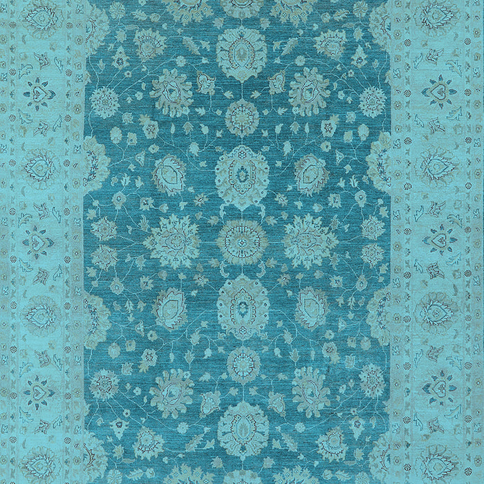 Oriental Light Blue Traditional Rug, urb995lblu