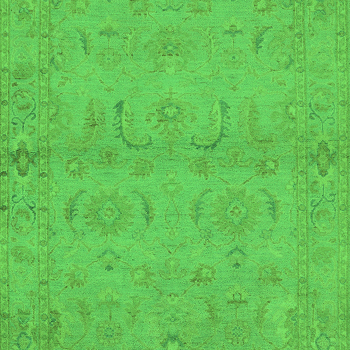 Oriental Green Traditional Rug, urb996grn