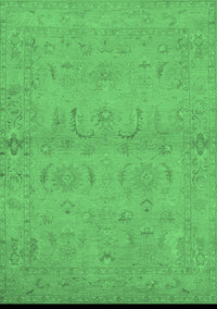 Oriental Emerald Green Traditional Rug, urb996emgrn