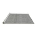 Sideview of Machine Washable Oriental Gray Traditional Rug, wshurb996gry