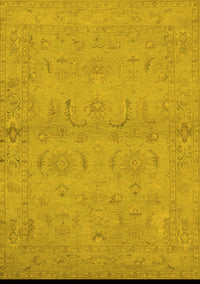 Oriental Yellow Traditional Rug, urb996yw