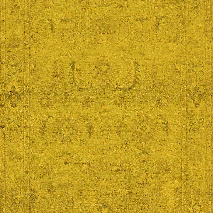Oriental Yellow Traditional Rug, urb996yw