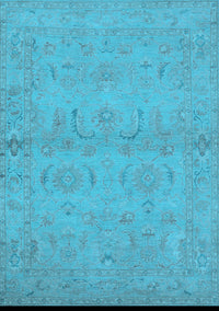 Oriental Light Blue Traditional Rug, urb996lblu