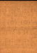 Machine Washable Oriental Orange Traditional Area Rugs, wshurb996org