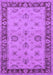 Machine Washable Oriental Purple Traditional Area Rugs, wshurb997pur