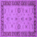 Square Oriental Purple Traditional Rug, urb997pur