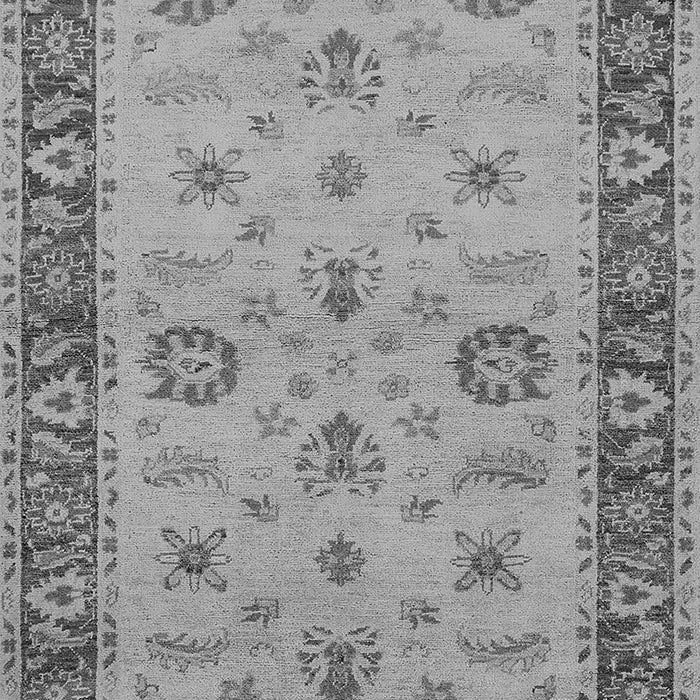 Machine Washable Oriental Gray Traditional Rug, wshurb997gry