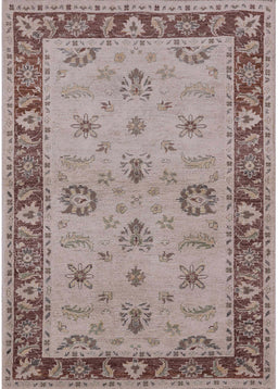 Mid-Century Modern Puce Purple Oriental Rug, urb997