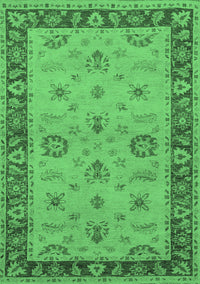 Oriental Emerald Green Traditional Rug, urb997emgrn