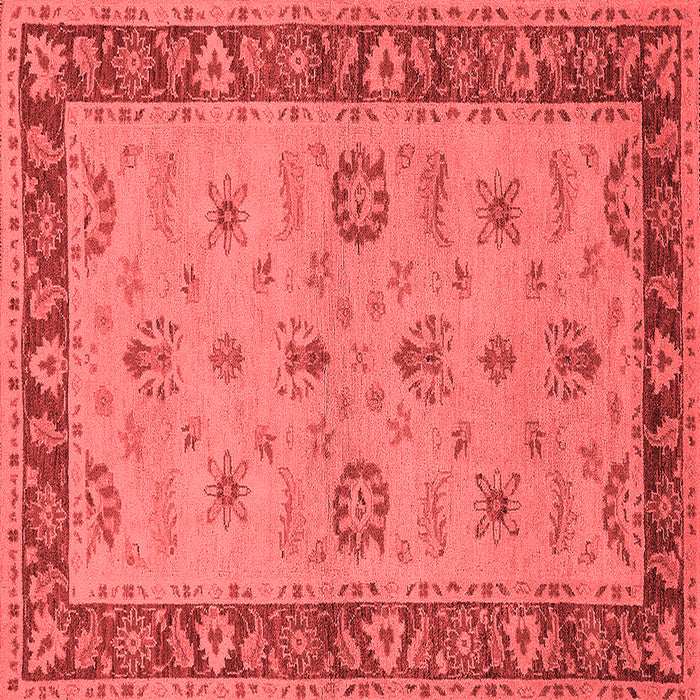 Machine Washable Oriental Red Traditional Rug, wshurb997red