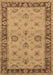 Machine Washable Oriental Brown Traditional Rug, wshurb997brn