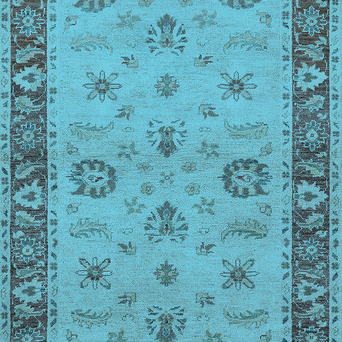 Oriental Light Blue Traditional Rug, urb997lblu