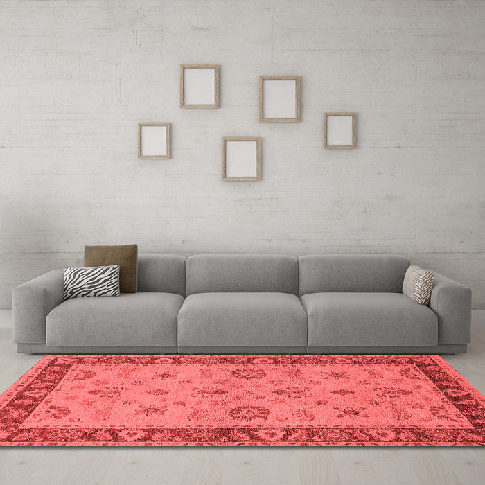 Traditional Red Washable Rugs