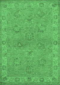 Oriental Emerald Green Traditional Rug, urb998emgrn