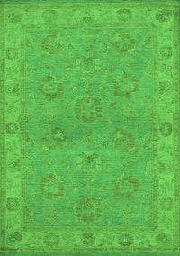 Oriental Green Traditional Rug, urb998grn